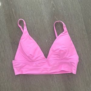 Aerie Pink Triangle Bikini Top